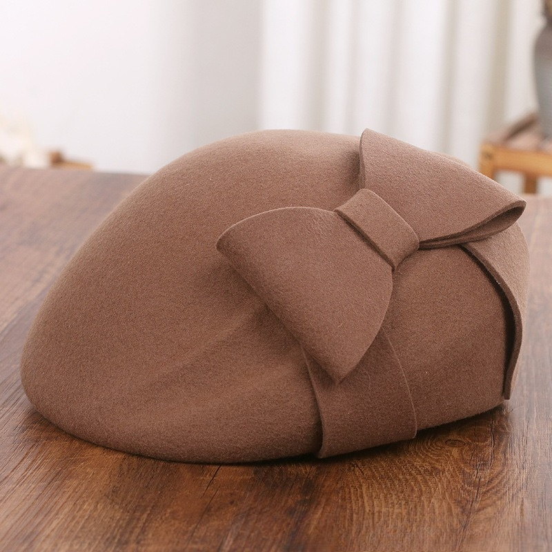 French Elegant Mesh-Bow Wool B - огляд і ціна Beret French Wool