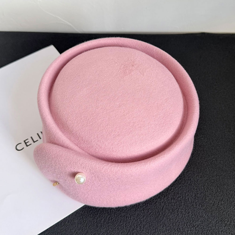 Fall Winter New 100% Pink Blac - огляд і ціна Beret French Wool