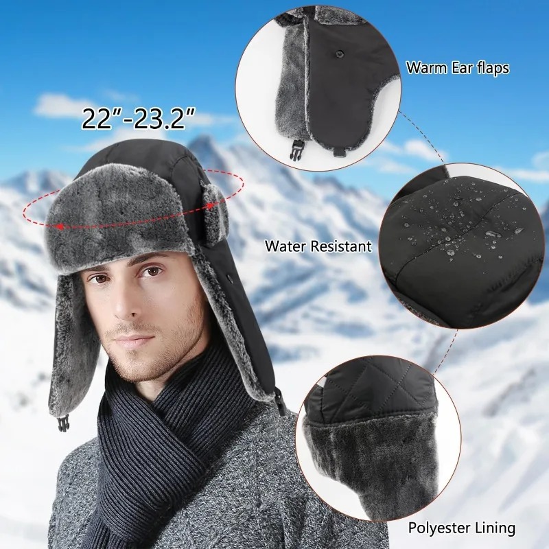 Snow Ski Army Military Ushanka - огляд і ціна Trapper Hat Ear Flap