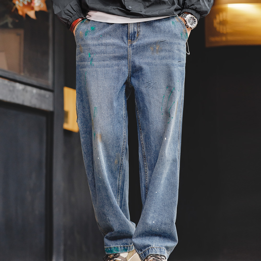 Maden Light Blue Splash-ink Gr - огляд і ціна Levis Jeans 501